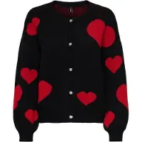 ONLY Cardigan 'ONLLove' rouge sang / noir