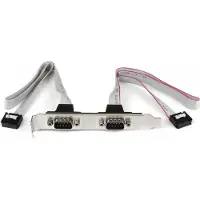 StarTech.com .com Support de port série DB9 16 pouces à 2 ports vers en-tête 10 broches