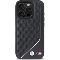 BMW Bmhmp16L23Pucpk Iphone 16 Pro6.3 Czarny/Black Hardcase M Perforated Twisted Line Magsafe