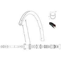 Mavic Ksyrium Pro Carbon Sl Clincher Hr Rear Rim Noir 700 - 28´´ 24H