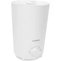 Vonroc Humidificateur 2,6 litres - ultrasonique | blanc