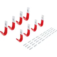 Bgs Jeu de crochets muraux 8 pièces
