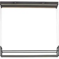 JUST LIGHT Suspension SONTURA LED, blanc chaud, 35 W, double, noir, 15248-18