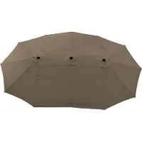 Happy Garden Parasol double 2,7x4,6m LINAI taupe