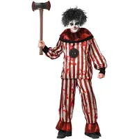 Atosa Clown Halloween Men Costume Rouge XS-S Enfants