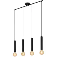 Briloner Leuchten LONGA - Suspensions - 4031045 - Acier noir - 4 ampoules - Douille E27 max. 60 watts - 85 x 10 x 110 cm