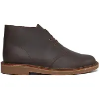 Clarks pour homme. 26153532 Originals Bushacre 3 bottines en cuir marron (44), Plat, Lacets, Casuel