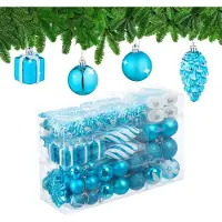 Relaxdays Ensemble de 72 boules de Noël (72x)