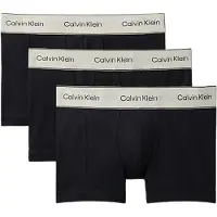 Calvin Klein Lv00nb4446 Trunk Boxers 3 Units Noir S Homme