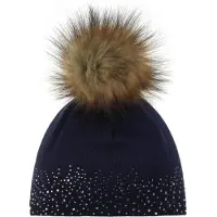 Eisbar Femmes, Bonnet, Femmes Nalin Lux Crystal, Bleu, (Taille unique)