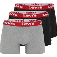 Levi's Repeat Logo Brief Boxers 3 Units Noir,Gris S Homme