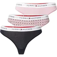 Tommy Hilfiger Uw0uw05530 Thong 3 Units Noir,Rose S Femme