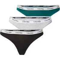 Calvin Klein 000qd5209e Thong 3 Units Multicolore L Femme