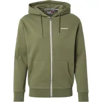 Superdry Plain Full Zip Sweatshirt Vert XL Homme