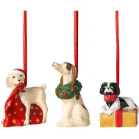 Villeroy & Boch Ornements chiens (3x)