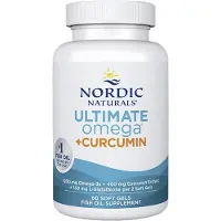 Nordic Naturals Ultimate Omega + Curcumine 60 gélules molles