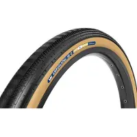 Panaracer Gravelking Semislick+ Tubeless 700c X 45 Gravel Tyre Doré 700C x 45