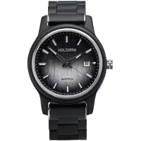 Holzkern Noyau de bois Montre homme automatique Nightbird érable/noir