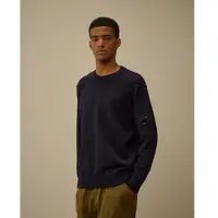 C.P. Company pour homme. RFCMKN707A110149A Pull en laine d'agneau marine (M), Casuel