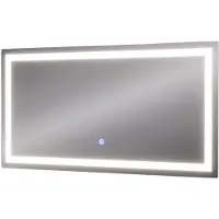 Vicco Miroir mural Miral Verre 80x40cm avec éclairage frontal, Model 55493