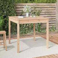 The Living Store Table de jardin 82,5x82,5x76 cm pin massif