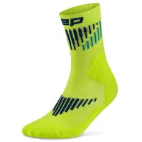 Cep Core Run Merino Socks Mid Cut 3.0, chaussettes de running, homme, jaune