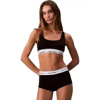 Calvin Klein Lv00qf8493 Unlined Bralette Bra Noir M Femme