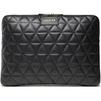 GUESS Housse pour Ordinateur Portable 13 Pouces Quilted avec Poche Arrière Zippée GuessNoir