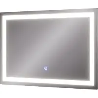 Vicco Miroir mural Miral Verre 60x40cm avec éclairage frontal, Model 55488