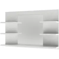 Vicco Armoire de toilette Wilbur Blanc 78x50cm avec des étagères, Model 56242