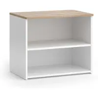 Vicco Meuble TV Wido Blanc/Sonoma 60x50cm avec 2 compartiments, Model 56263