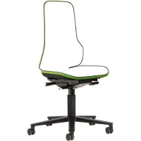 BIMOS Chaise NEON vert synchro avec roulettes (45 - 62 cm)