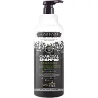 Morfose Charcoal Shampoo Carbon Black - Shampoing sans SLS au charbon actif, 1000 ml