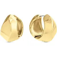 Calvin Klein Sculpted Earrings Doré Femme
