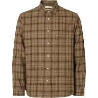 Selected Chemise twist brossée Claus Noah hommes - Savannah Tan