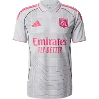 Adidas T-Shirt fonctionnel 'Olympique Lyonnais 25/26' gris clair / rouge cerise