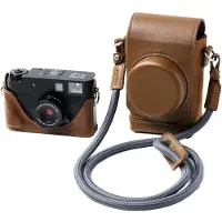 SmallRig 5218 Kit d'étui en cuir pour FUJIFILM X half, marron