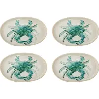 Bloomingville Assiettes Hadden vertes, lot de 4 pièces