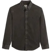 Levi's pour homme. A7210-0038 Authentic Button Down Shirt black (S), Noir, Casuel, Coton, Manche longue