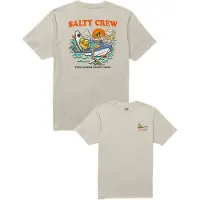 Salty Crew Down Time Short Sleeve T-shirt Beige S Homme