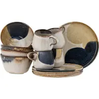 Bloomingville Service À Petit-déjeuner Jules | Faïence Grise | 82068734