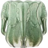 Bloomingville Pontus-stoneware Ceramic Vase Vert
