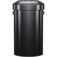 EKO - Poubelle urbaine 60 litres - Acier inoxydable - Noir