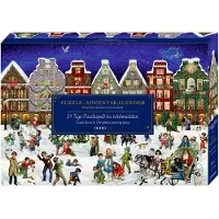 Coppenrath Verlag Calendrier de l'Avent puzzle - Soirée d'hiver en ville