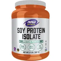 Now , Sports, Isolat de Protéine de Soja, Pur Non Aromatisé, 2 lb (907 g)