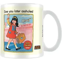 Steven Rhodes Mug Merchandising Fun de - See You Later Assholes - pour Indifférent - blanc - Taille Standard