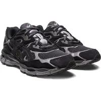 Asics unisex. 1201A789 Trainers Gel NYC black (40), Noir, Plat, Lacets, Casuel, Sport, Running, Multisport