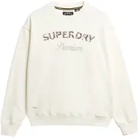 Superdry Premium Design Loose Fit Sweatshirt Blanc XS Femme