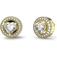 GUESS M` ama Non M` ama Romantic Boucles d'oreilles plaquées or avec zircon clair JUBE04669JWYGT/U