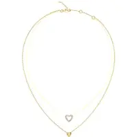 GUESS Beloved Two Hearts Necklace Doré Femme